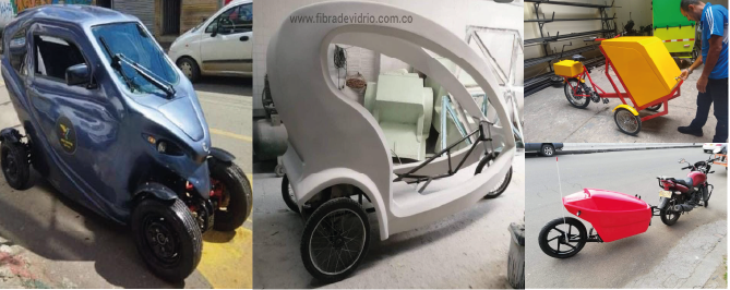 fabricación de piezas y moldes en fibra de vidrio bogotá